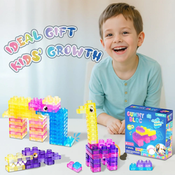 Magic Gummy Bloc Squishy Building Blocks Toy for Toddlers And Kids