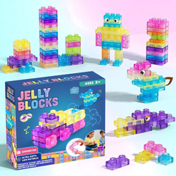 Magic Gummy Bloc Squishy Building Blocks Toy for Toddlers And Kids